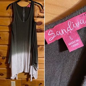 Sandiva Green Ombré Dress.